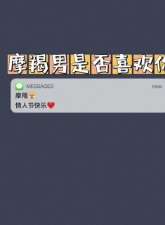 摩羯座男生答应帮你忙是喜欢吗