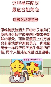 双子座男和巨蟹座女可以吗