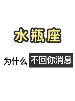 恋爱水瓶座不回消息正常吗